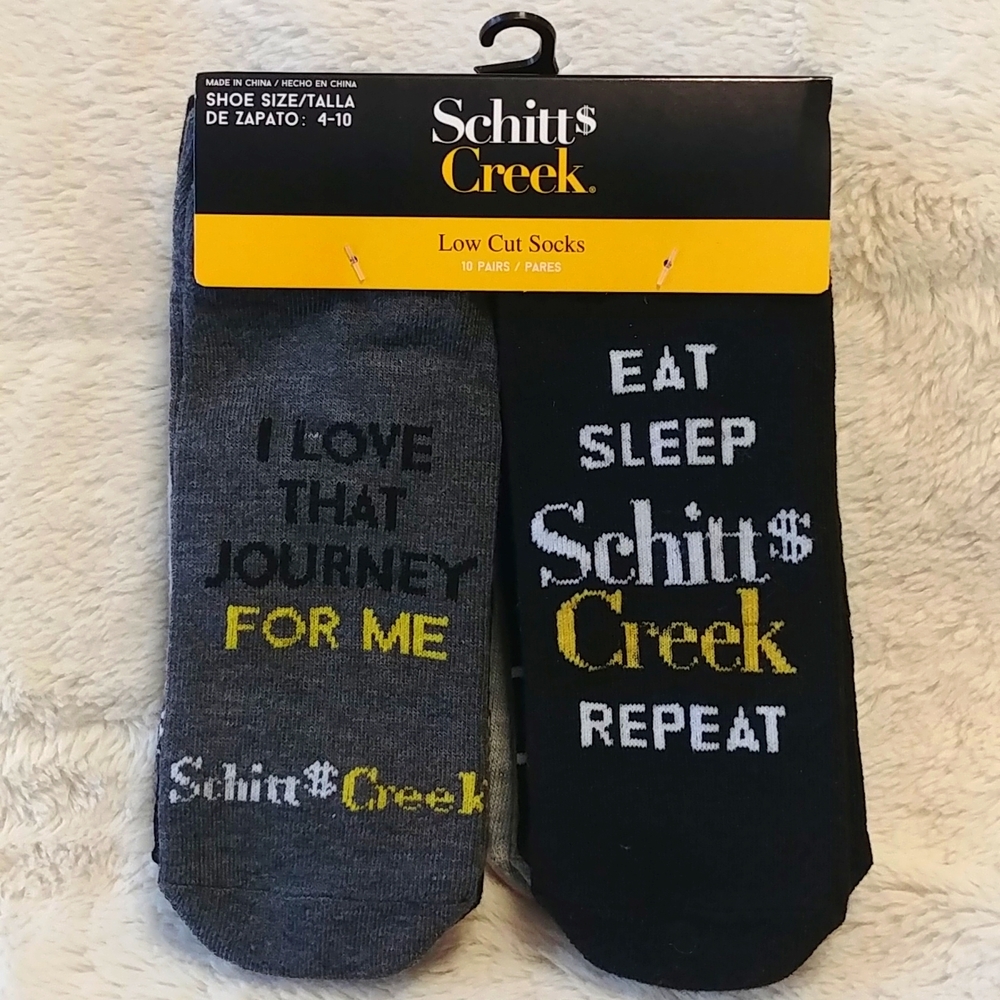 NWT Schitt$ Creek 10 Pack Low Cut Socks